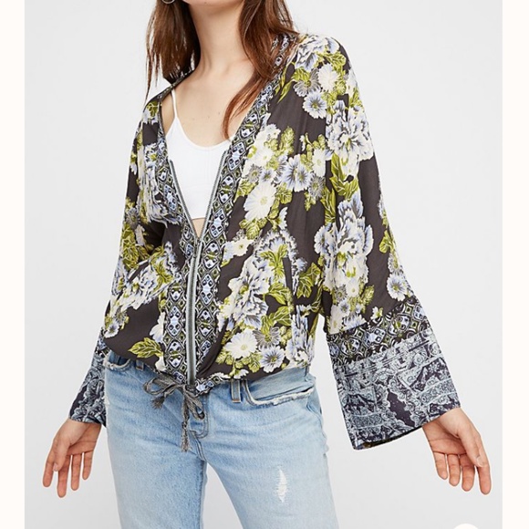 Urban Outfitters Jackets & Blazers - Free People Floral Wildflower Kimono Jacket